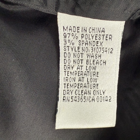 Vintage Nygard Petites Embroidered Satin Jacket Black Floral 16P Festival Boho - Picture 10 of 14